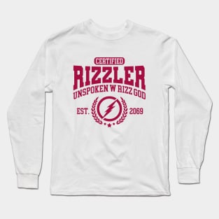 certified rizzler Long Sleeve T-Shirt